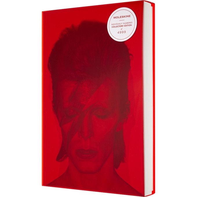 Блокнот MOLESKINE LIMITED EDITION DAVID BOWIE LARGE, линейка, красный LEDBQP060CLT